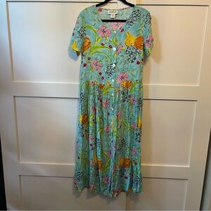 Marta Bay ,5 - as a L, Floral Blue Maxi Dress